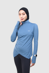 Lumi Slim Fit Ruched Sport - Slate