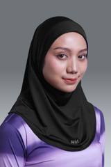 Nala Hijab Inner Instant Hijab Olahraga - Black