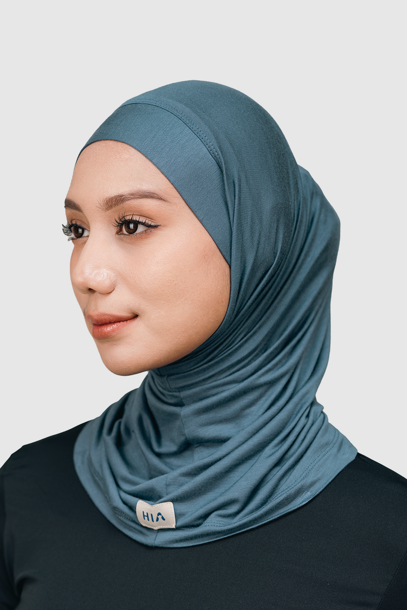 Nomi Sport Hijab Olahraga - Blue
