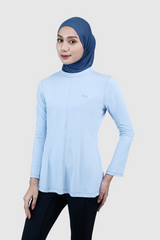 Nomi Sport Flare Shirt Regular - Blue