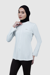 Nomi Sport Flare Shirt Regular - Broken White