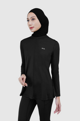 Nomi Sport Flare Shirt Regular - Black