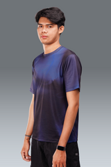 Nala Men Printed Short Sleeve - Navy