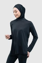 Taneeya Oversized Inner Top - Black