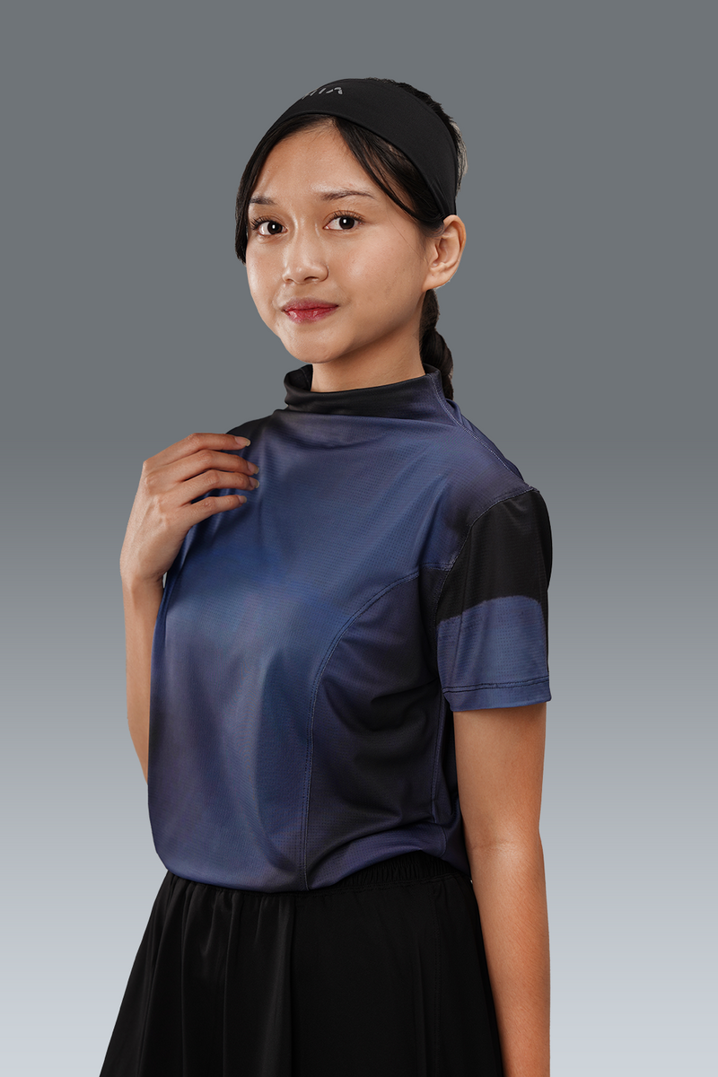 Nala Printed Short Sleeve - Navy