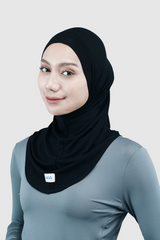 Nomi Sport Long Hijab - Black