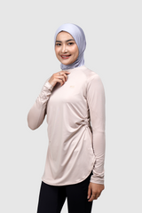 Shafa Body Fit Top - almond