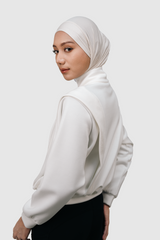 Nomi Half Zip Sport Sweater - Broken White