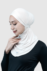Nomi Sport Long Hijab - White