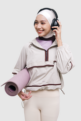 HIA Everywear X PRIOR Nala Oversized Sport Jacket Gym Yoga Pilates - Cream