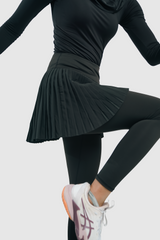 Lumi Pleats Sport Skort - Black