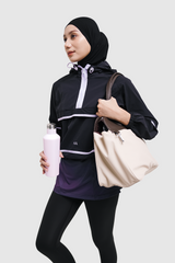 HIA Everywear X PRIOR Nala Oversized Sport Jacket Gym Yoga Pilates - Black