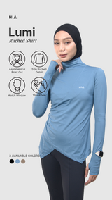 Lumi Slim Fit Ruched Sport - Slate