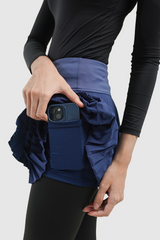 Lumi Pleats Sport Skort - Navy