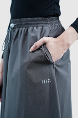 Runa Asymmetrical Midi Skirt - Grey