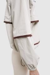 HIA Everywear X PRIOR Nala Oversized Sport Jacket Gym Yoga Pilates - Cream