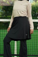 Alma Pleats Skirt - Black