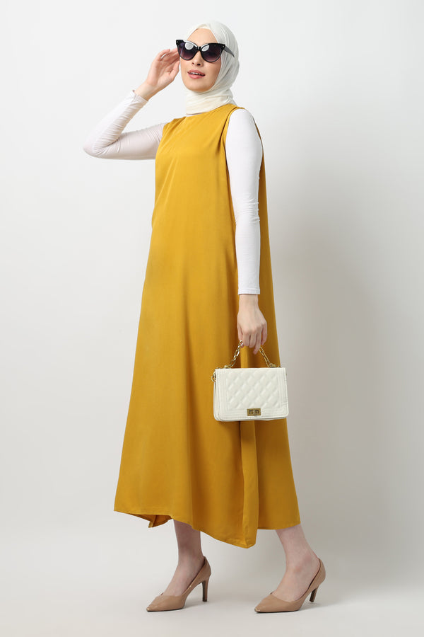 HIA Dailywear Marua Inner Dress - Mustard