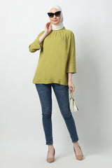 HIA Dailywear Louna Blouse - Dark Lime