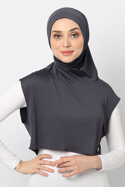 Adeeva Hijab - Dark Grey