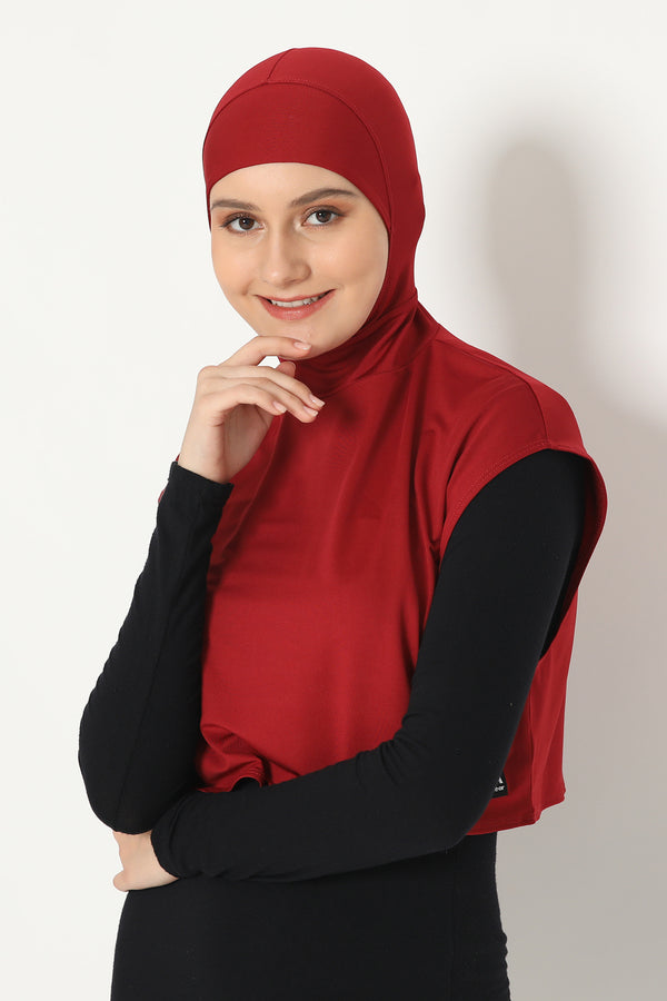 Albeela Hijab - Maroon