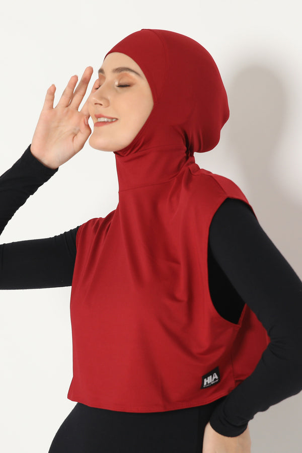 Albeela Hijab - Maroon