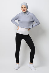 Seema Crop Top - Cloudy Grey